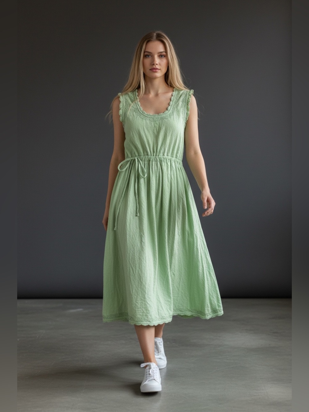 DrA embroidered midi dress